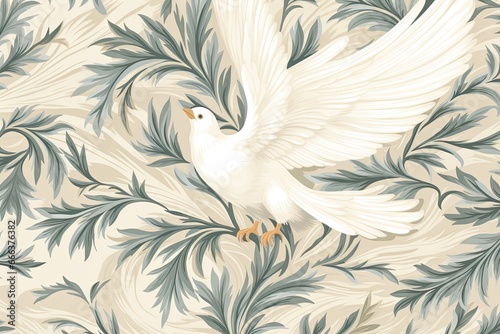 Dove White Color: A Peaceful Bird Pattern in Stunning Visuals