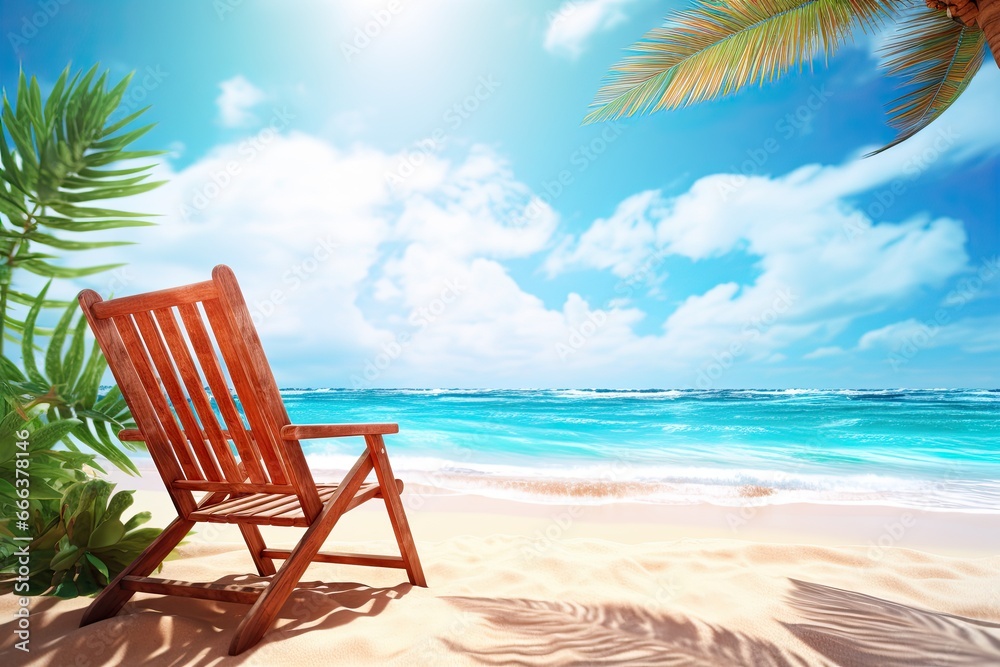 Beach View: Stunning Holiday Summer Background for a Perfect Beach Getaway