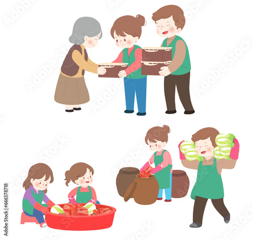 Sharing Kimchi Volunteer