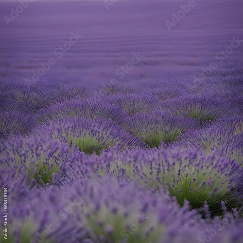 A field of lavender stretching to the horizon.