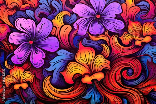 Psychedelic Wallpaper  Vibrant Background for Captivating Wallpaper Designs