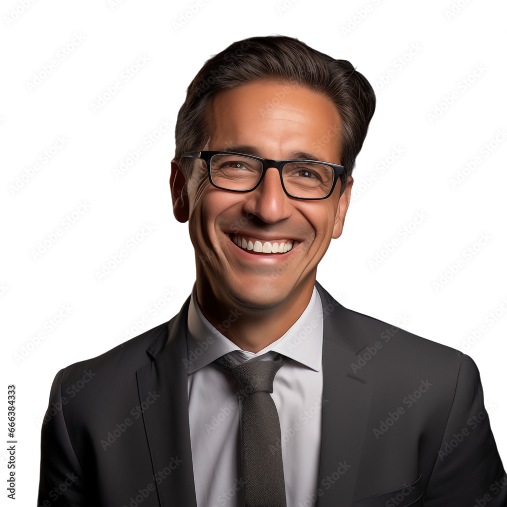 portrait of a businessman with glasses