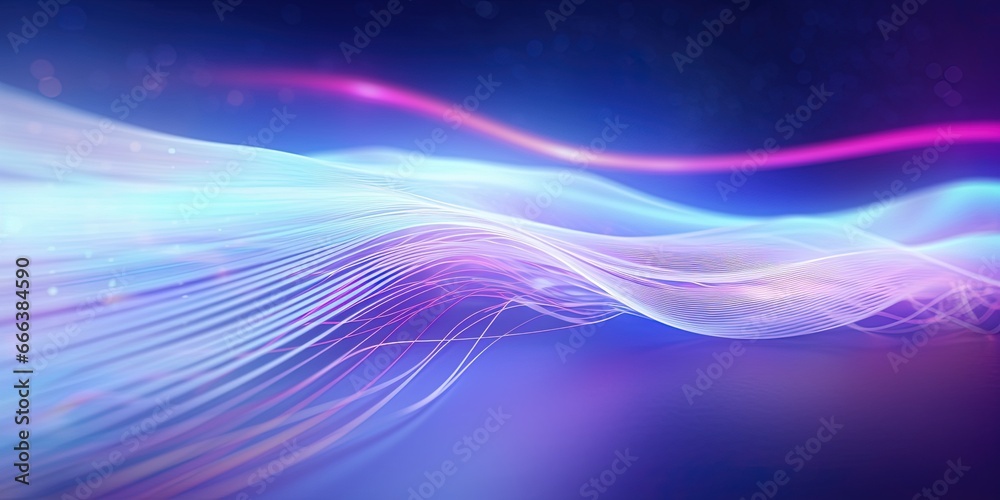 Fototapeta premium Dynamic Spectrum of Colors Abstract Background, Colorful wave silk moving high speed wave lines and bokeh lights. Data transfer concept Fantastic wallpaper