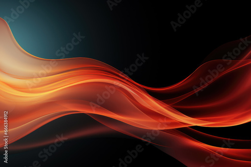 Abstract Luminous Red And Black movement Background . High quality photo