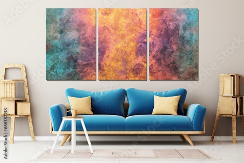 Vintage Trippy Retro Aesthetic Wallpaper  Watercolor Painting on Canvas for Nostalgic Ambiance