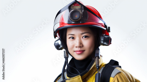 Portraits of American firemen
