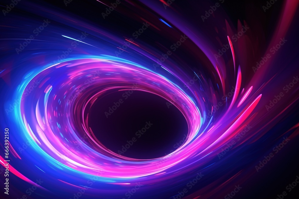 abstract futuristic background with pink blue glowing neon moving high speed wave lines and bokeh lights. Data transfer concept Fantastic wallpaper