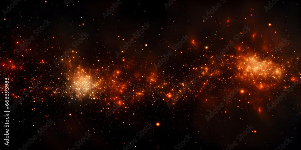 3d rendering of bright abstract cloud from particle structure