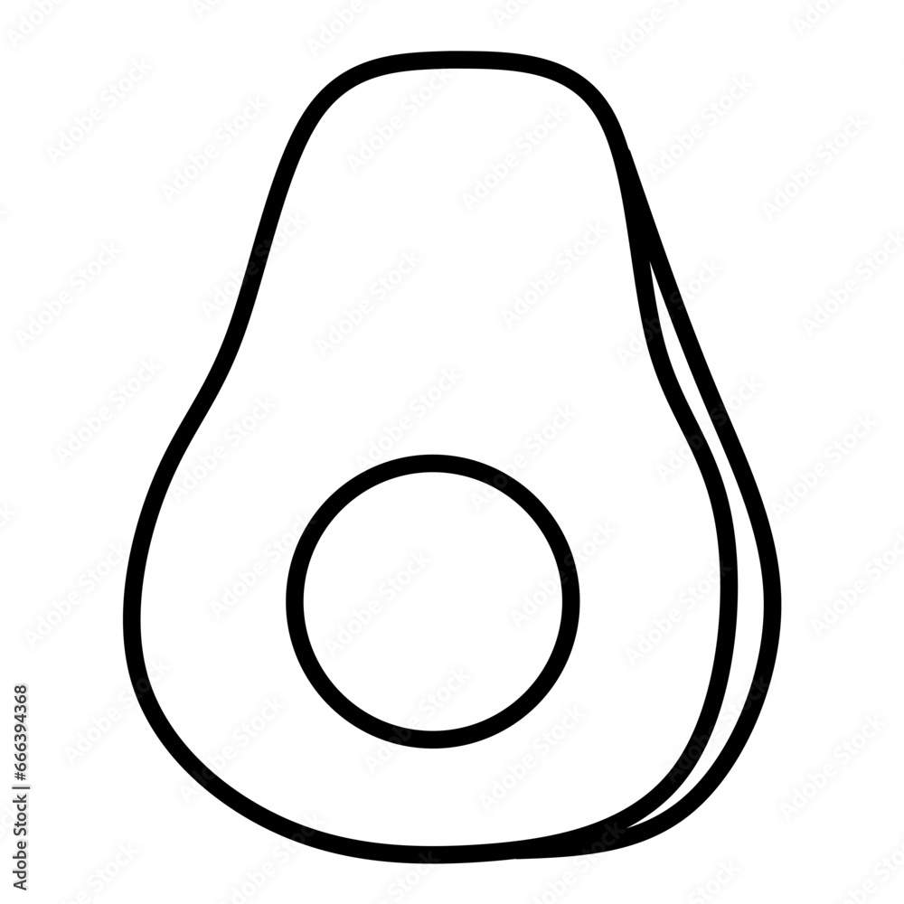 food fruit avocado outline icon food fruit avocado outline icon