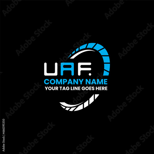 UAF letter logo vector design, UAF simple and modern logo. UAF luxurious alphabet design   photo