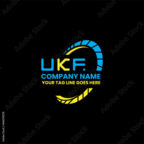 UKF letter logo vector design, UKF simple and modern logo. UKF luxurious alphabet design 