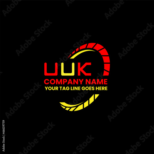 UUK letter logo vector design, UUK simple and modern logo. UUK luxurious alphabet design 