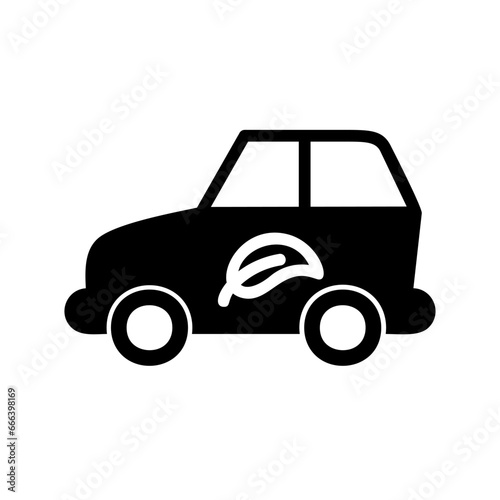 Car Glyph Icon pictogram symbol visual illustration