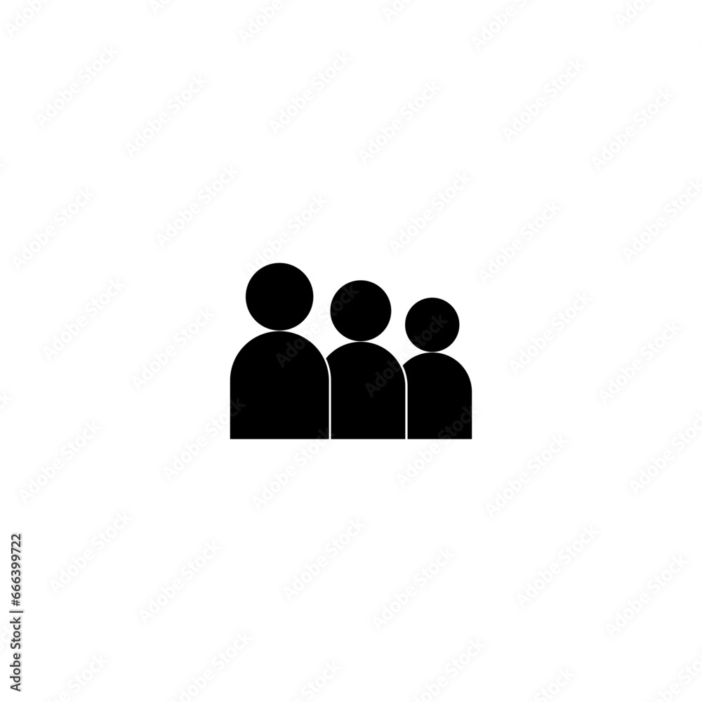 Group of people icon isolated on white background Group of people icon isolated on white background