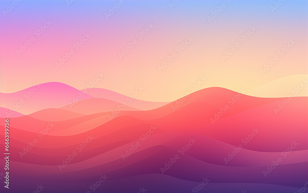 Colorful curve abstract background,created with Generative AI tecnology.