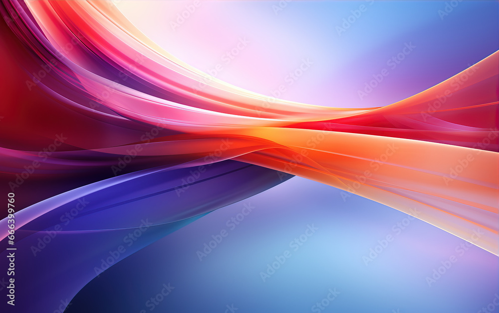 Obraz premium Colorful curve abstract background,created with Generative AI tecnology.