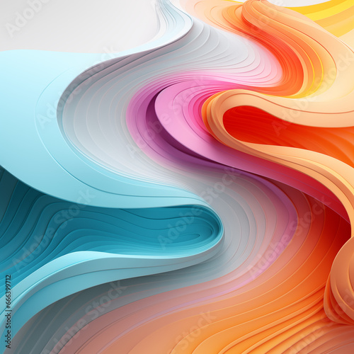 abstract coloful line flow
