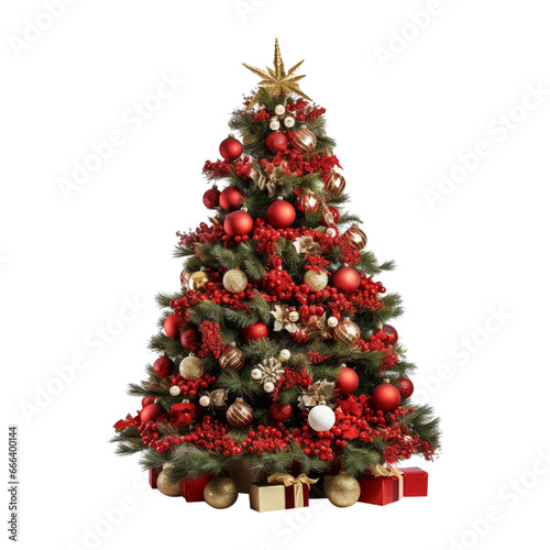 christmas tree and decorations