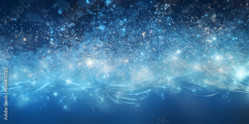 Christmas Glittering Blue Abstract background