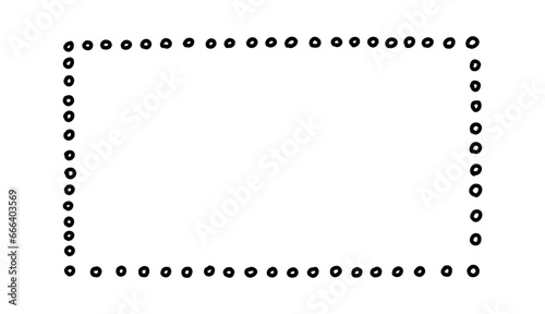 Doodle frames. Rectangle hand drawn borders. Squared ornament frame for sketchbook or bullet journal. Vector collection