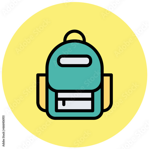Bagpack Vector Icon Design Illustration