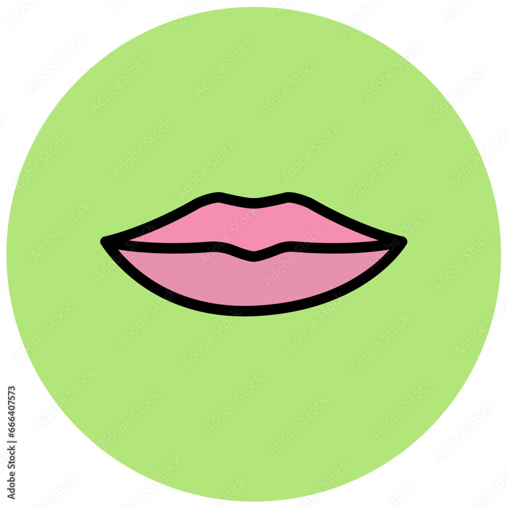 Lips Vector Icon Design Illustration Lips Vector Icon Design Illustration