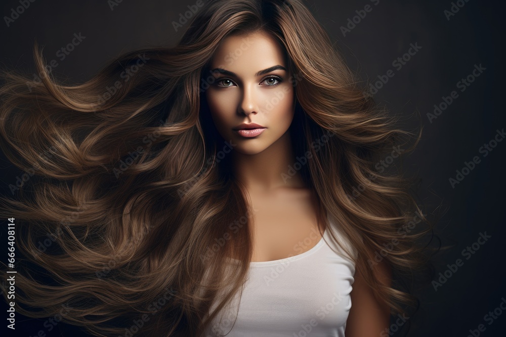Naklejka premium Enchanting beauty of a mermaid gracefully swimming in the sea