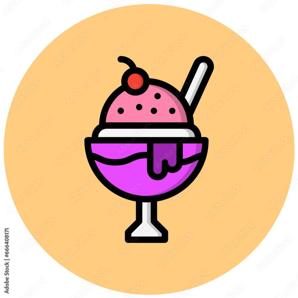 Ice cream Vector Icon Design Illustration Ice cream Vector Icon Design Illustration