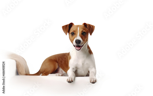 Realistic Pet Dog Drawing on White or PNG Transparent Background.