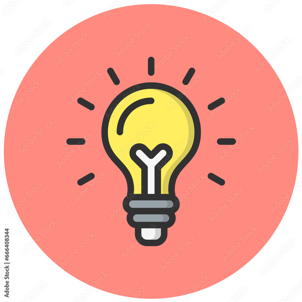 Light bulb Vector Icon Design Illustration Light bulb Vector Icon Design Illustration