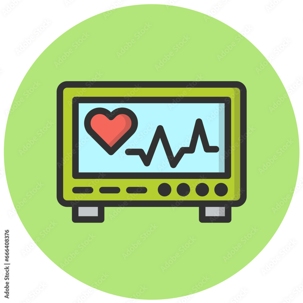 Cardiogram Vector Icon Design Illustration Cardiogram Vector Icon Design Illustration