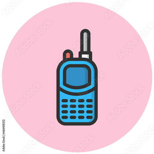 Walkie talkie Vector Icon Design Illustration