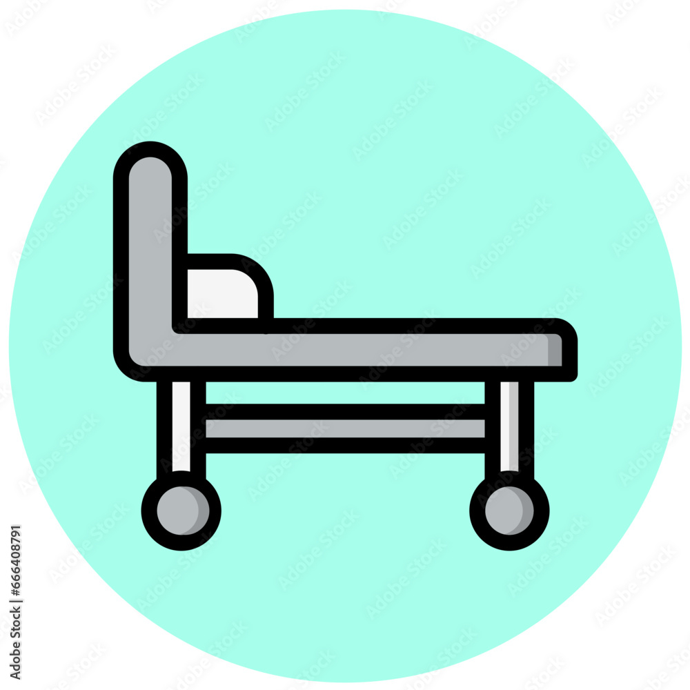 Stretcher Vector Icon Design Illustration