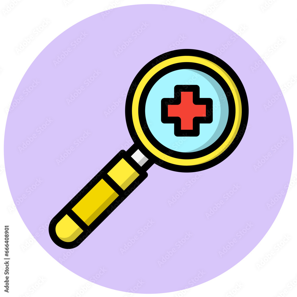 Fototapeta premium Research Vector Icon Design Illustration