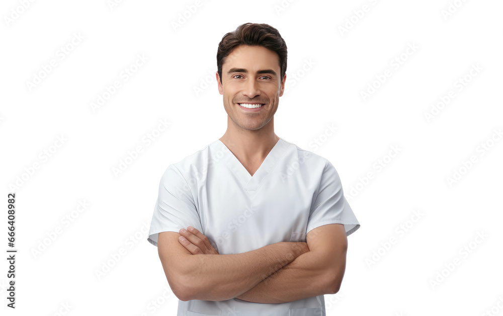 Realistic Male Dental Assistant on White or PNG Transparent Background. Realistic Male Dental Assistant on White or PNG Transparent Background.
