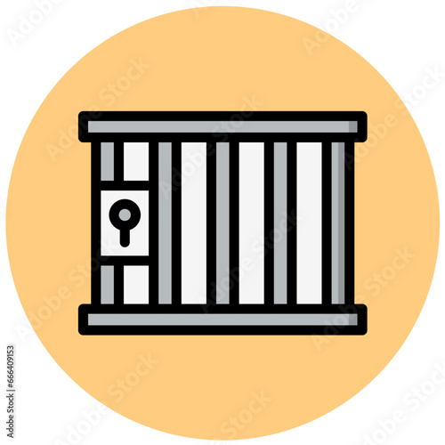 Jail Vector Icon Design Illustration