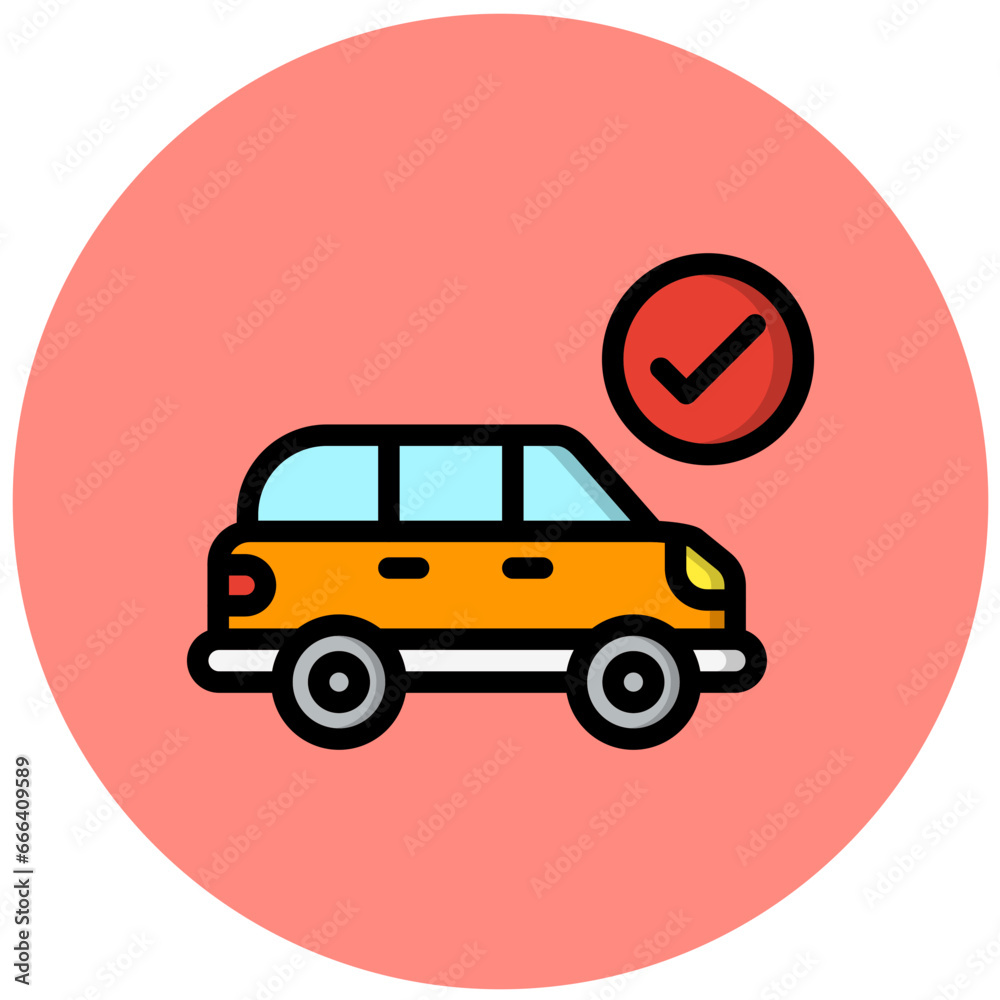 Car protection Vector Icon Design Illustration Car protection Vector Icon Design Illustration
