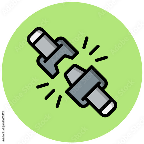 Seat belt Vector Icon Design Illustration