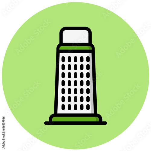 Cheese Grater Vector Icon Design Illustration