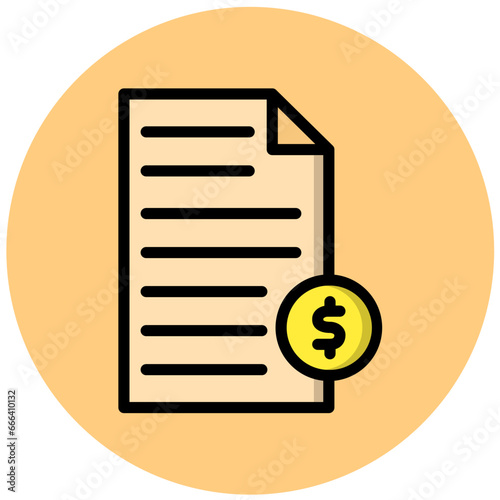 Financial Vector Icon Design Illustration