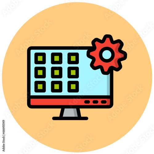 Application Vector Icon Design Illustration