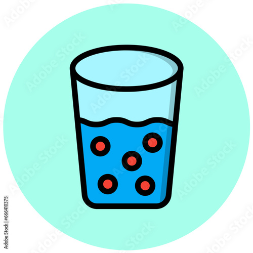 Shot Glass Vector Icon Design Illustration