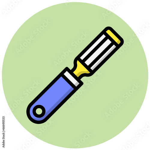 Chisel Vector Icon Design Illustration