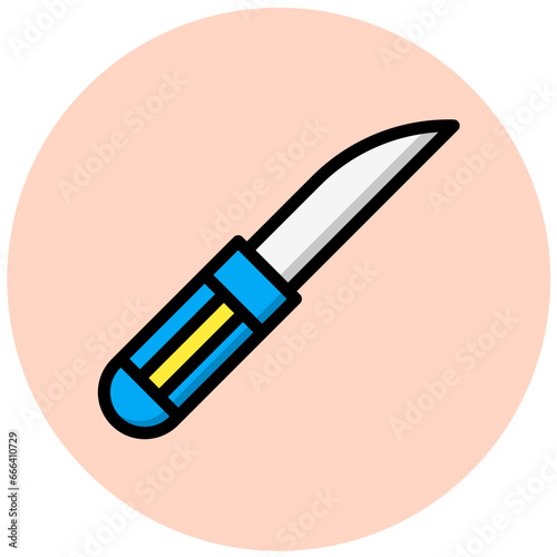 Carving Vector Icon Design Illustration