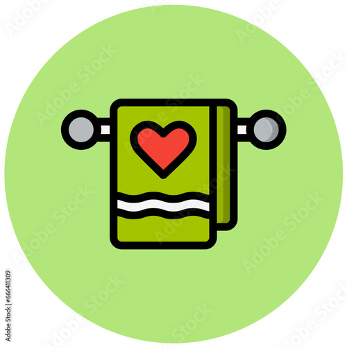 Towel Vector Icon Design Illustration
