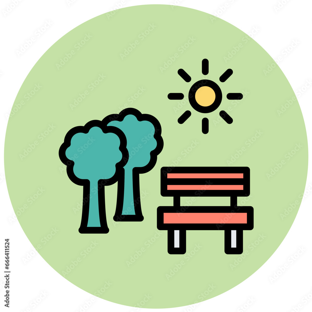 Park Vector Icon Design Illustration Park Vector Icon Design Illustration