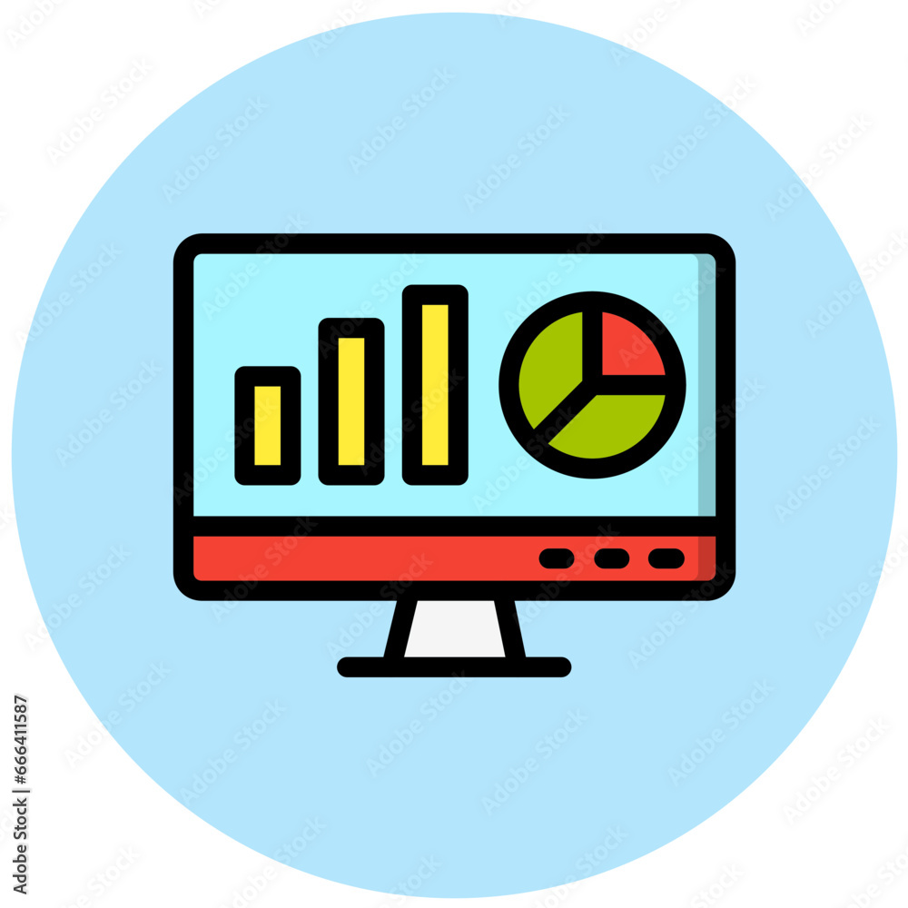 Web analytics Vector Icon Design Illustration Web analytics Vector Icon Design Illustration