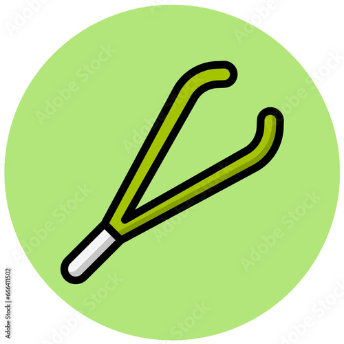 Tweezers Vector Icon Design Illustration