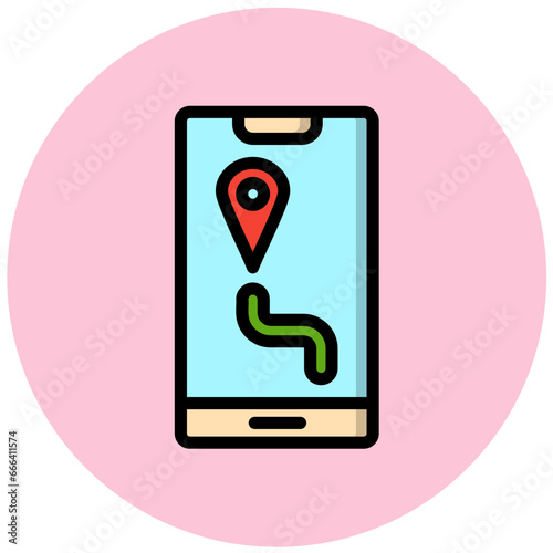 Maps Vector Icon Design Illustration