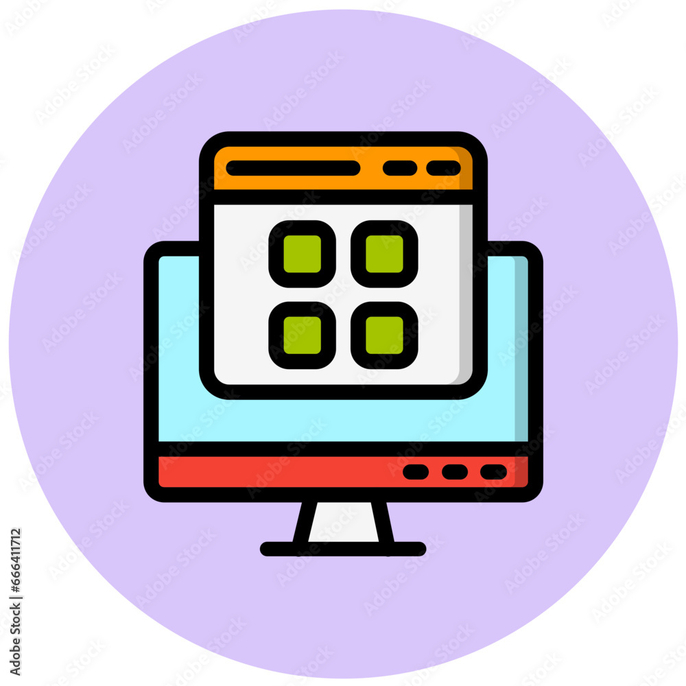 Layout Vector Icon Design Illustration Layout Vector Icon Design Illustration